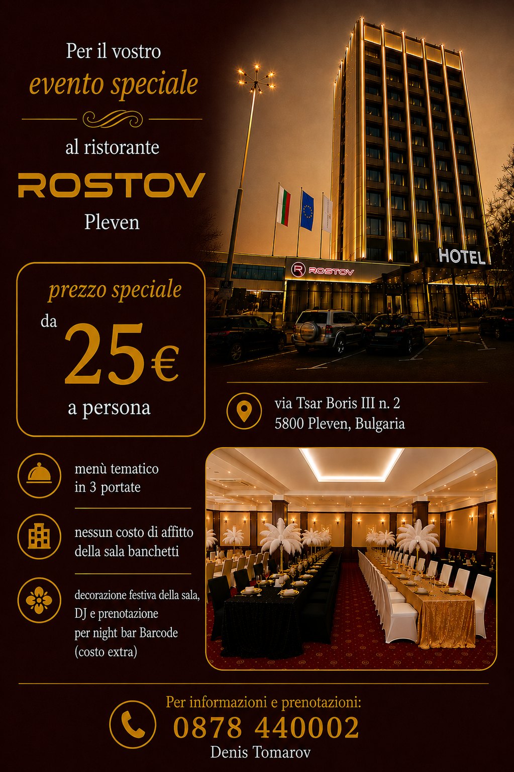 Evento privato al Ristorante „Rostov"